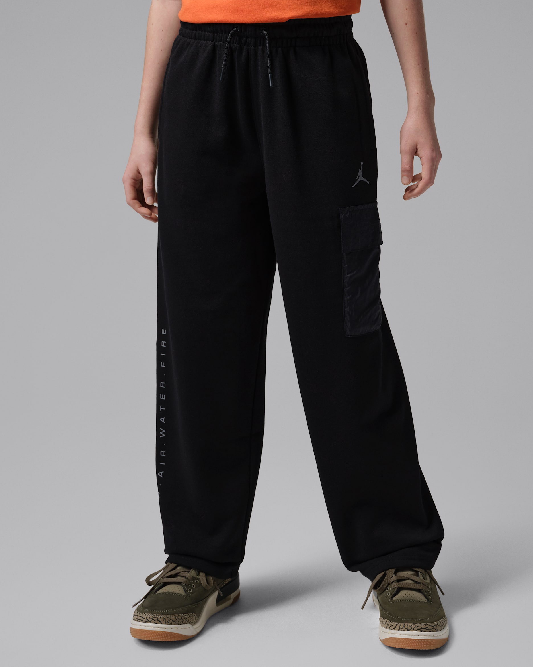 Jordan Big Kids' Hike Mike French Terry Pants. Nike JP